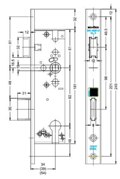 Riegel-Fallenschloss 279496 / 279499 / 279503